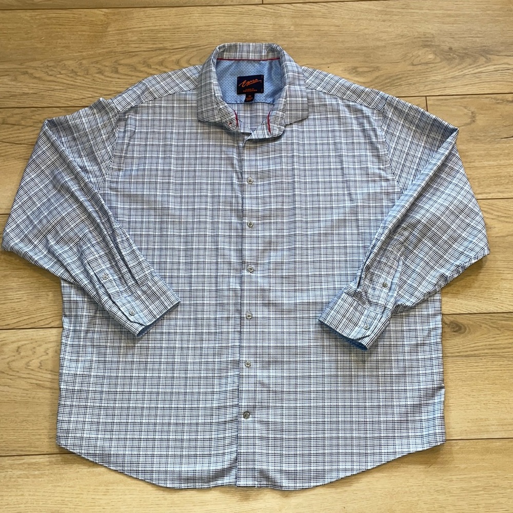 Egara 3X men’s dress shirt polo with sleeve accent